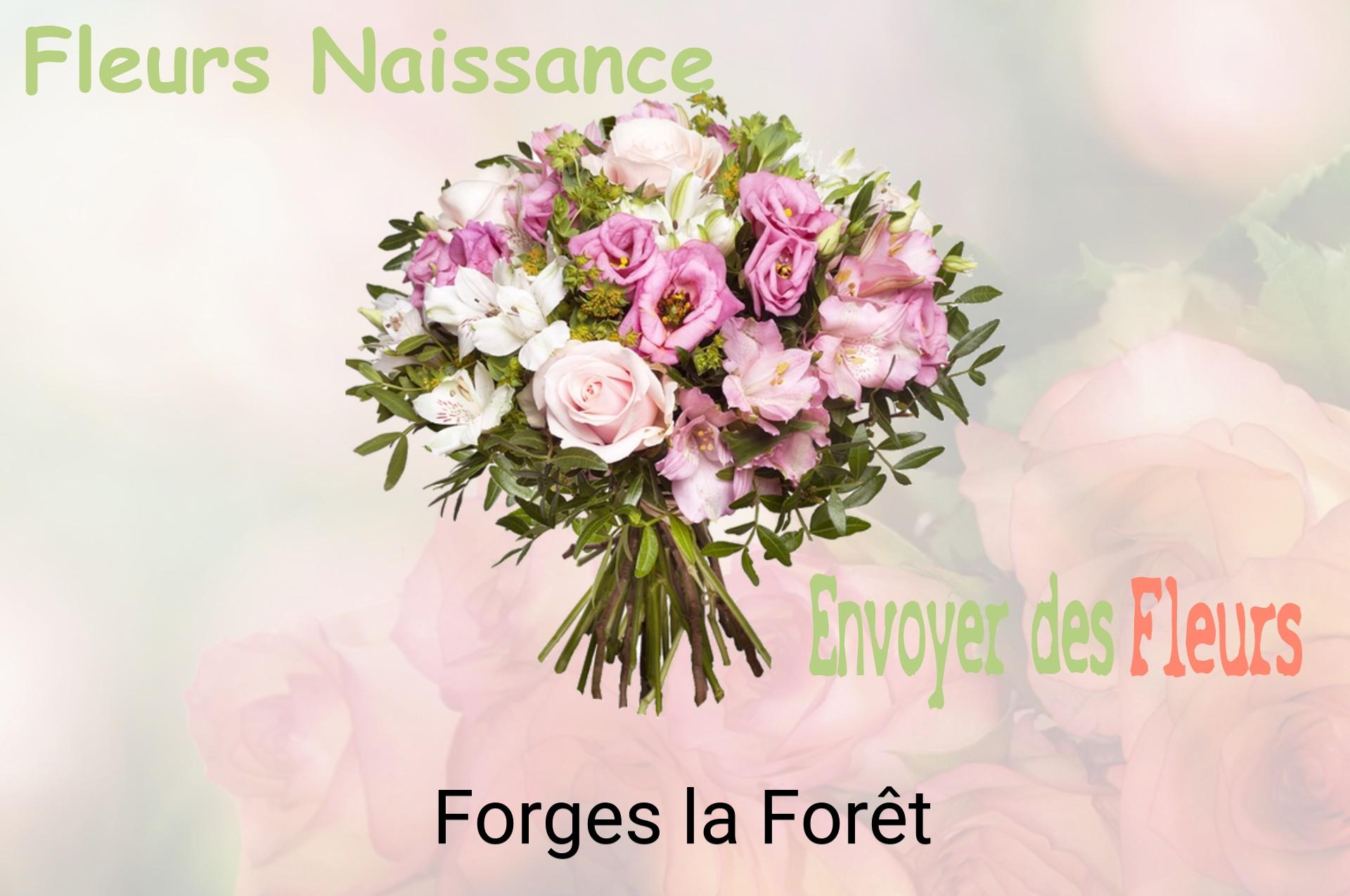 Bouquet de fleurs de naissance livré à Forges-la-Forêt